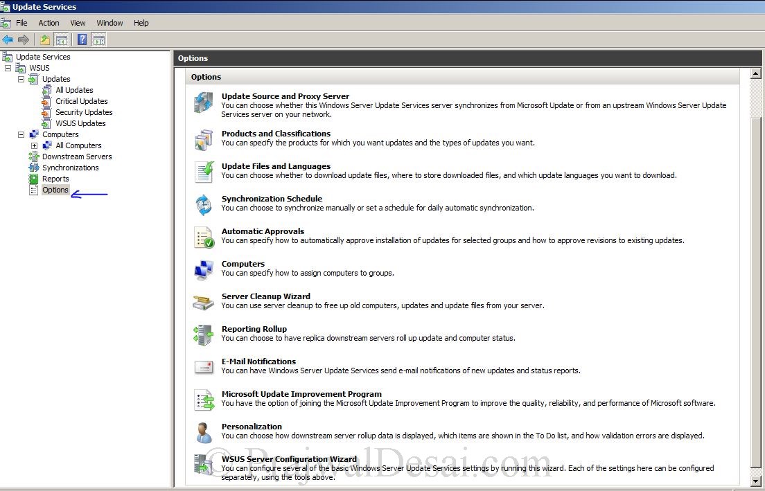 Managing WSUS 3.0 SP2 on Windows Server Snap 10