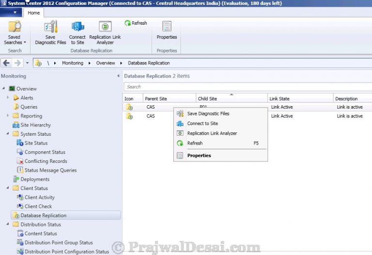 Replication Link Analyzer In Configuration Manager