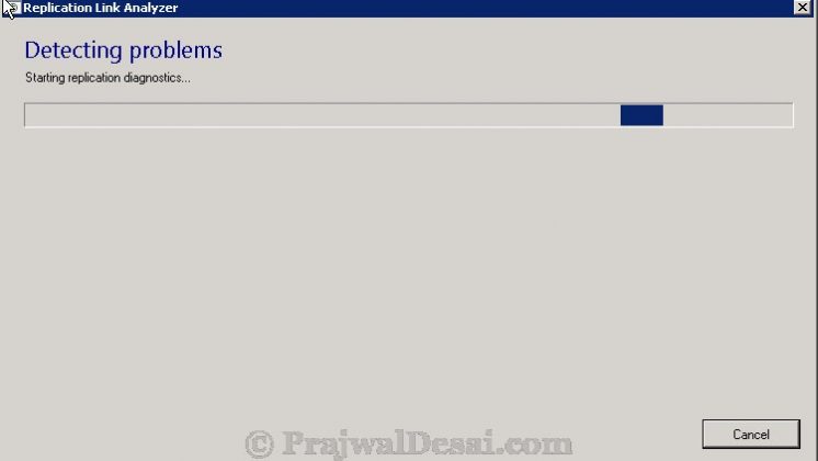 Replication Link Analyzer In Configuration Manager