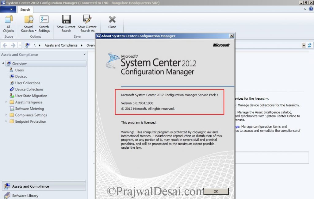 Installing SCCM 2012 SP1 - SCCM 2012 SP1 » Prajwal Desai