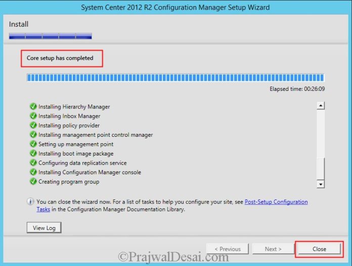 Installing System Center 2012 R2 Configuration Manager-Snap19 - Prajwal ...