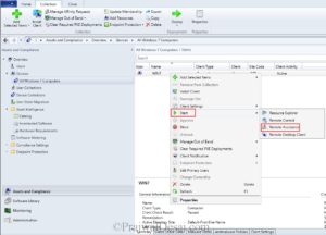 Remote Assistance Feature In SCCM 2012 R2