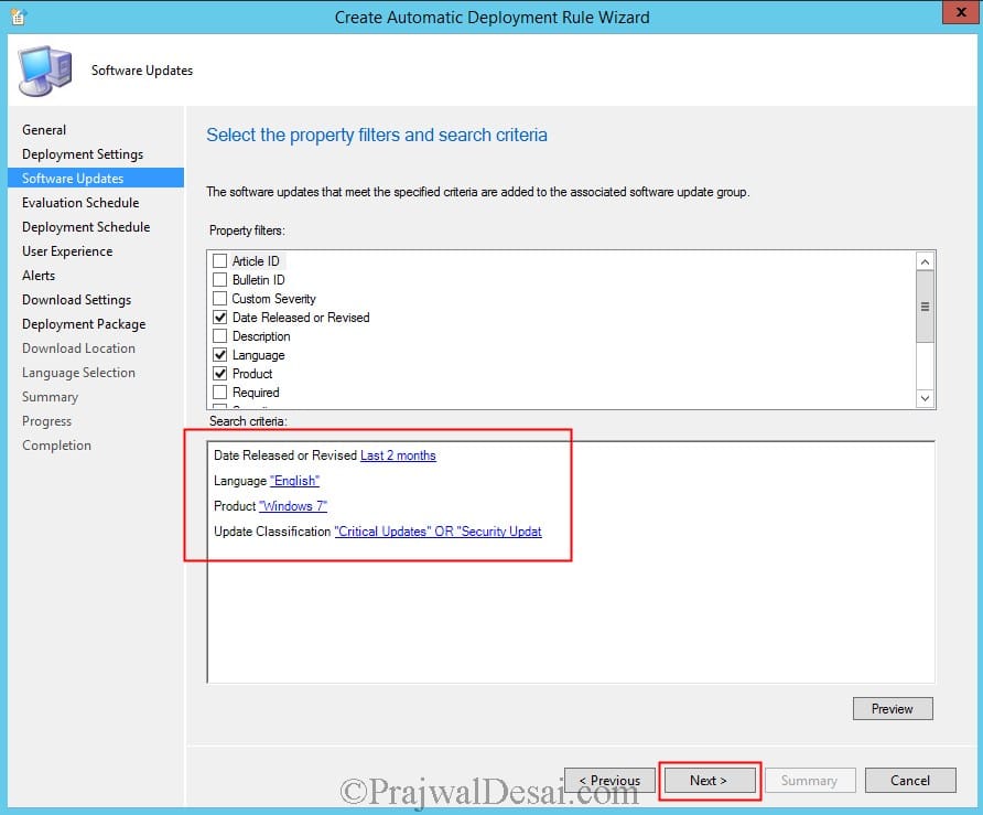 Create Automatic Deployment Rule In SCCM 2012 R2