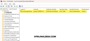 Deploying SCCM Client Certificate for Windows Computers