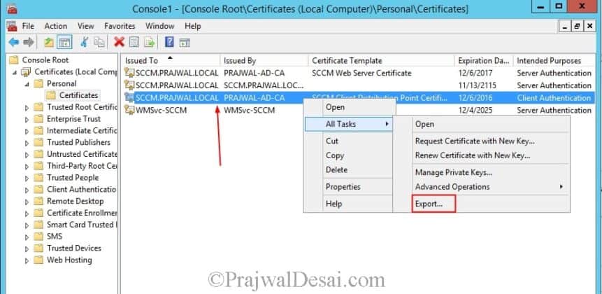 sql server - dedicated database development with sql... Deploying the Client Certificate for Distribution Points
