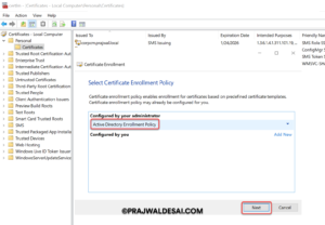 Create & Enroll Web Server Certificate for IIS Site Systems