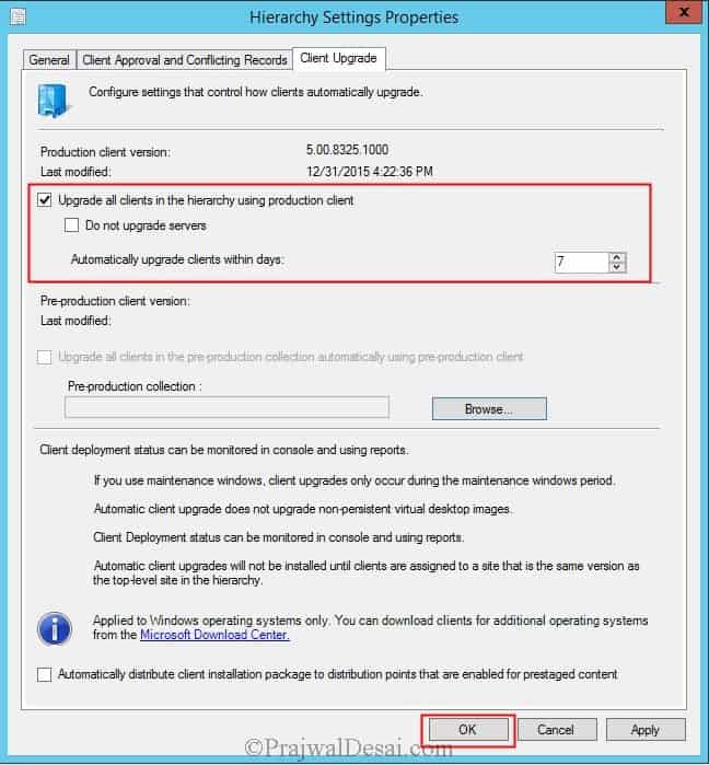 In-place Upgrade to Configuration Manager 1511