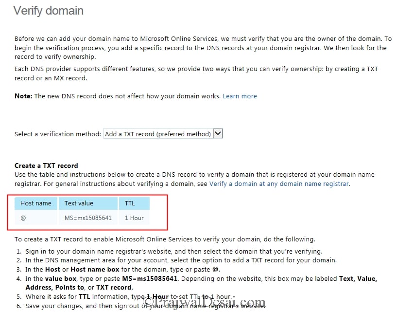 How to add and verify a Domain in Microsoft Intune