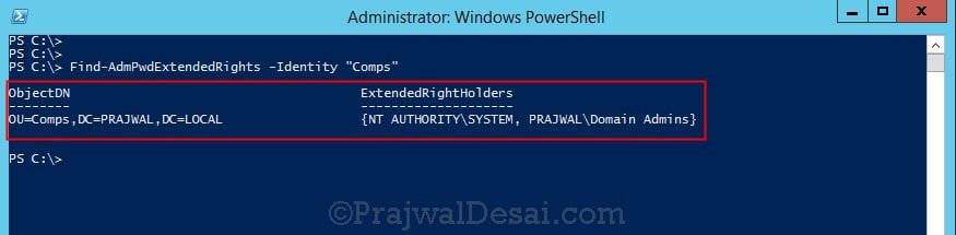 How to configure Active directory for LAPS