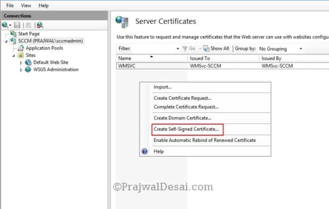Create ConfigMgr SQL Server Identification Certificate » Prajwal Desai