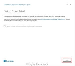 Step by Step Guide to Install Exchange Server 2016 » Prajwal Desai