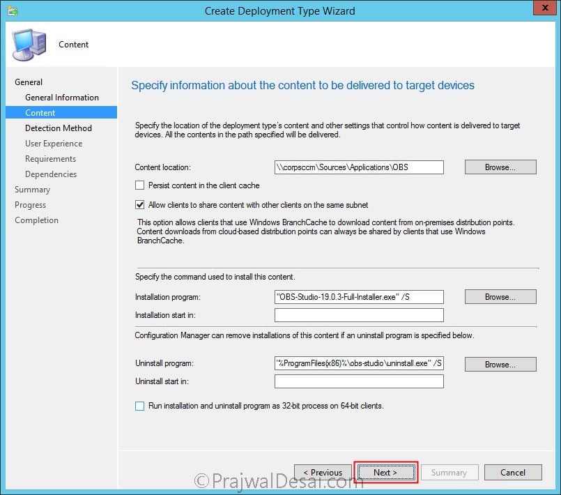 How to deploy OBS Studio using SCCM