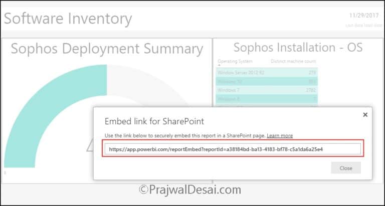 How to Integrate SCCM Power BI reports in SharePoint Online » Prajwal Desai