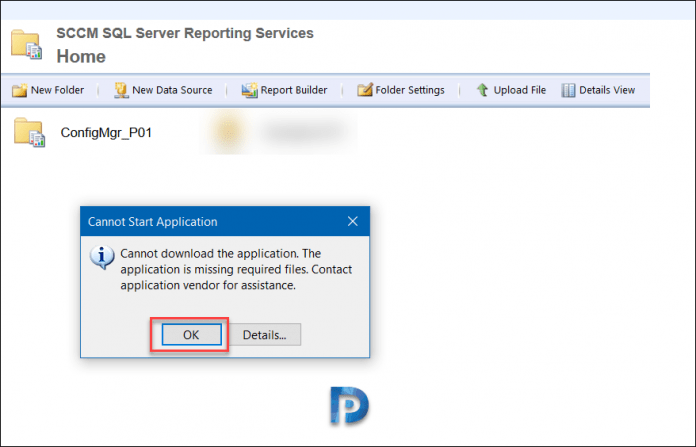 Cannot Download Report Builder Application - SCCM SQL