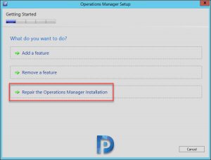 How to Repair Operations Manager Installation (SCOM)