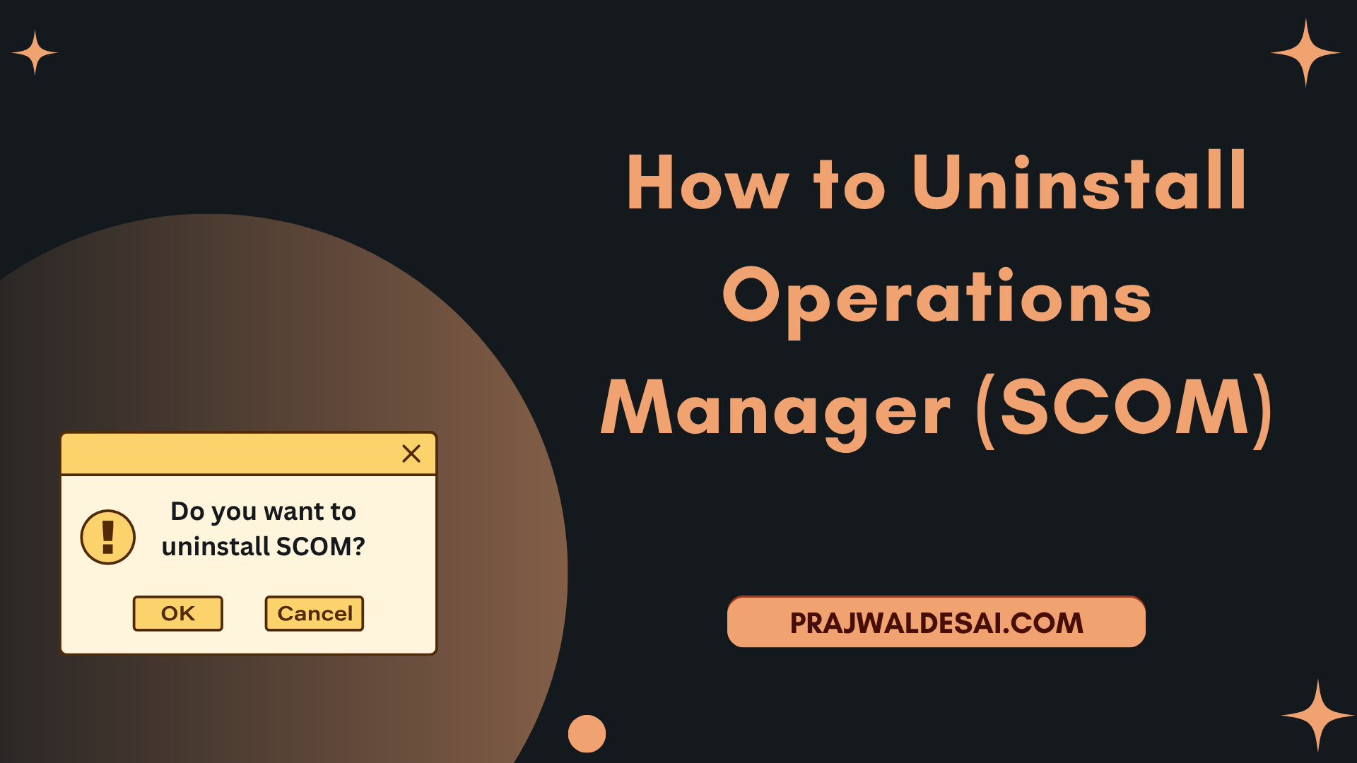 How to Uninstall Operations Manager SCOM