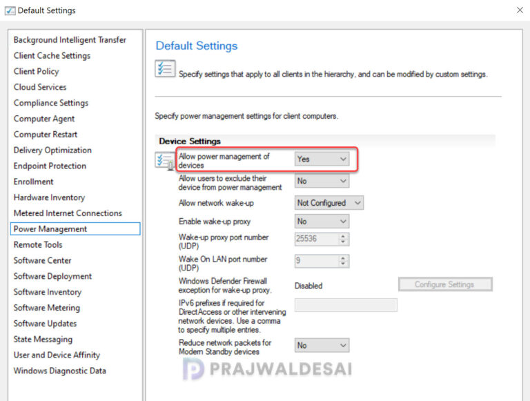 Power Management Configuration SCCM Power Management Guide: Step-by-Step