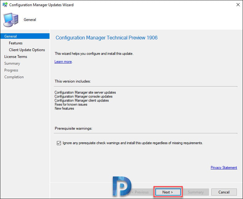 Install SCCM Technical Preview 1906