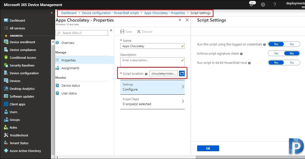Automate Intune Application Deployment using Chocolatey