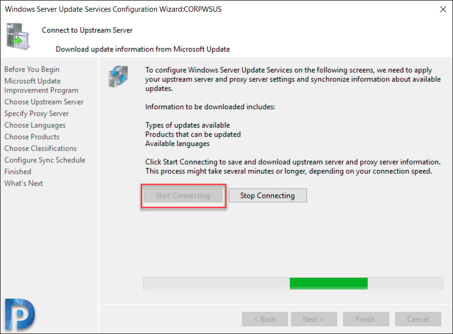 Download Update Information from Windows Update