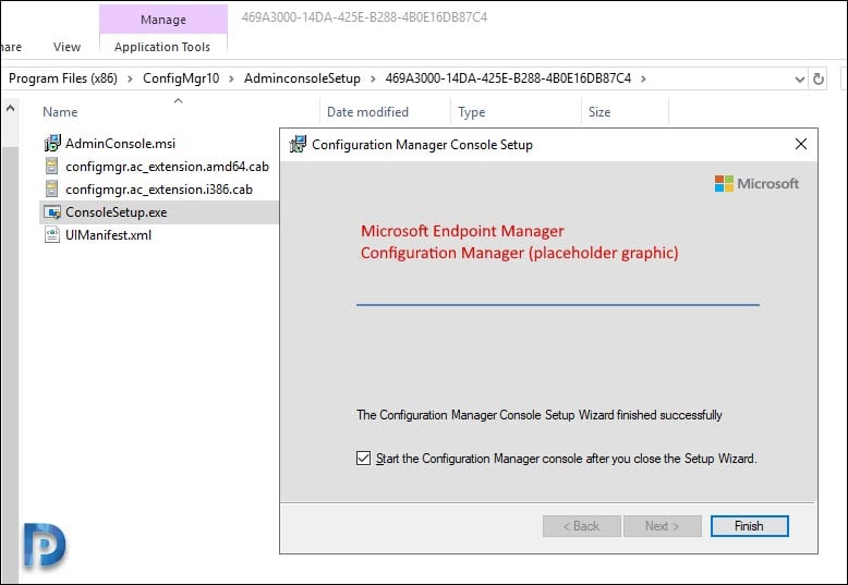 SCCM Console installed successfully