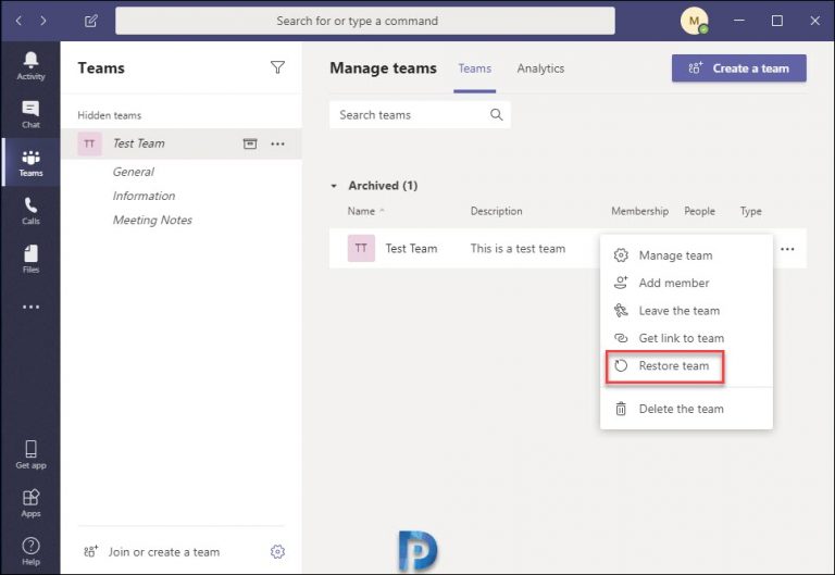 How to Archive or Delete a Team in Microsoft Teams