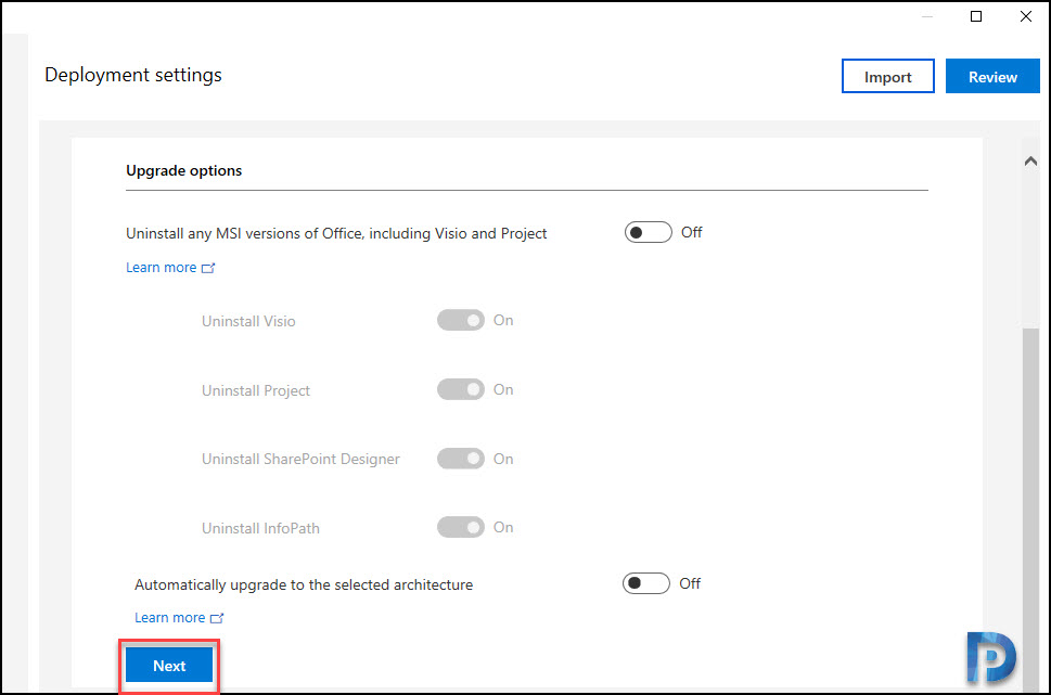 Uninstall Previous Office versions