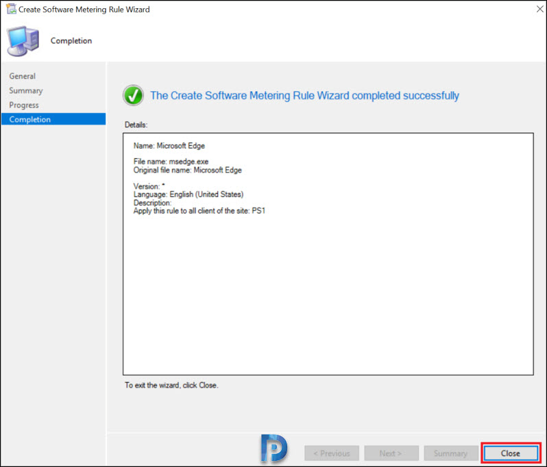 Software Metering for Microsoft Edge using SCCM Snap6