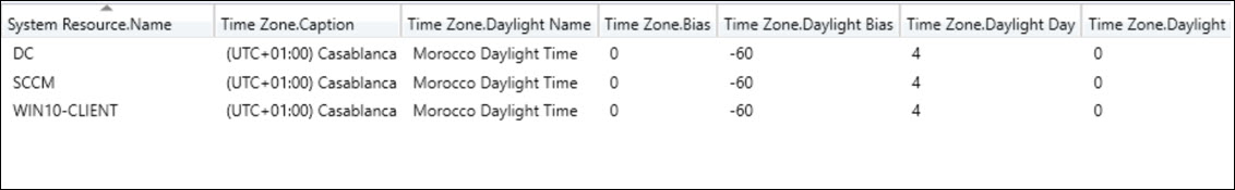 Run the Time Zone Query