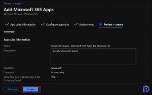 Deploy Microsoft Teams Using Intune - Microsoft 365 Apps