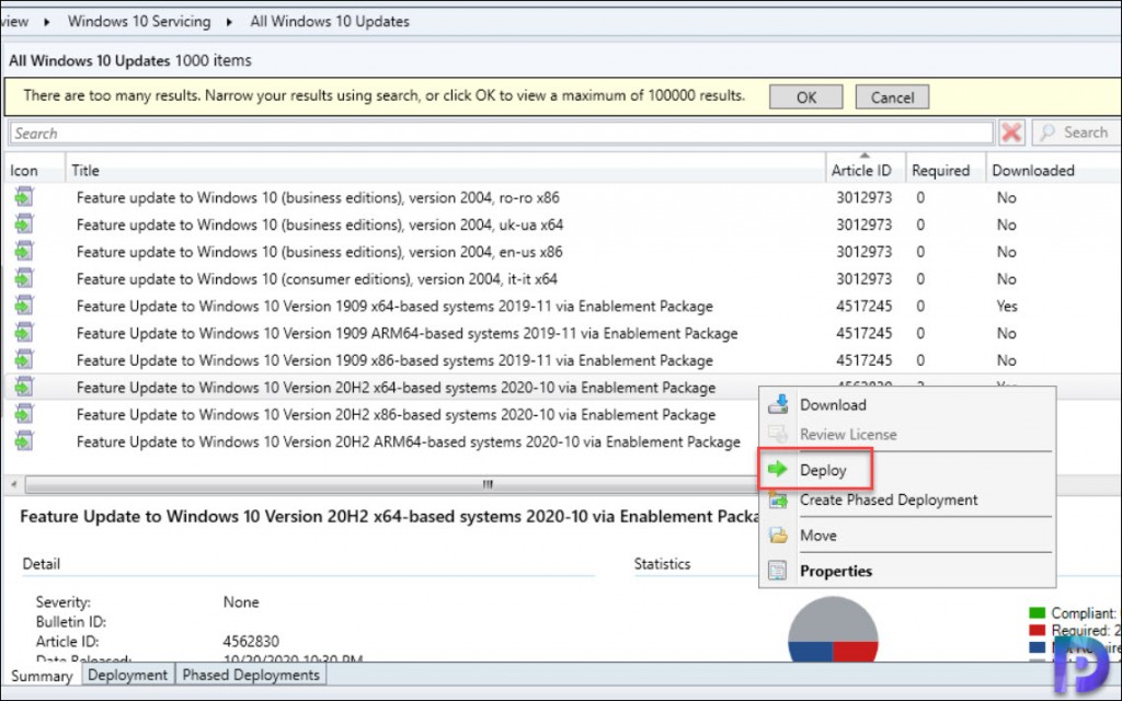 Upgrade To Windows 10 20H2 Using ConfigMgr SCCM