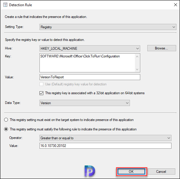 Office 2019 Application Detection