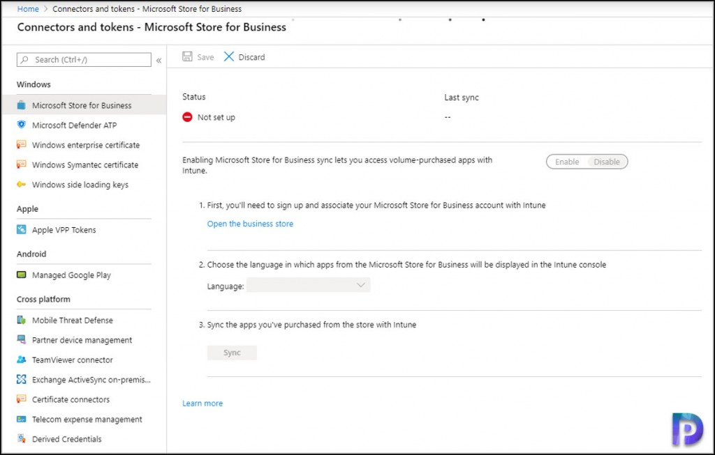 Integrate Microsoft Store for Business with Intune