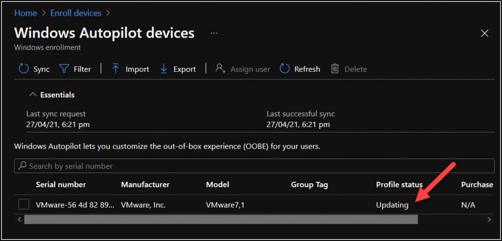Register your Windows 10 Device for Autopilot