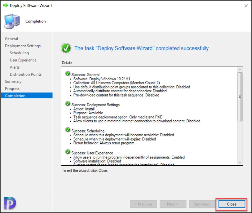 Deploy Windows 10 21H1 using ConfigMgr