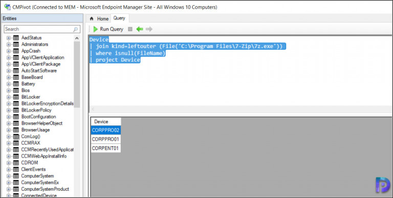 Quickly Find Missing Files with SCCM CMPivot Query