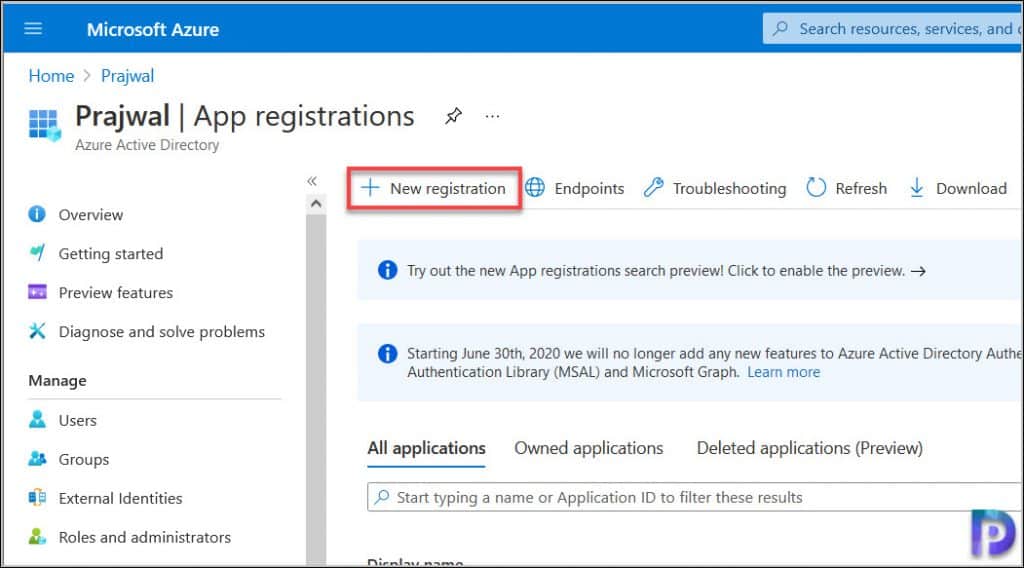 Register Patch My PC Application in Azure AD - Integrate Patch My PC with Intune