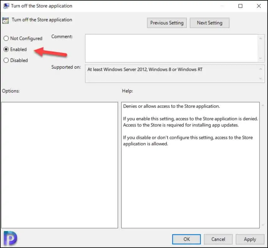 Turn Off Microsoft Store using Group Policy