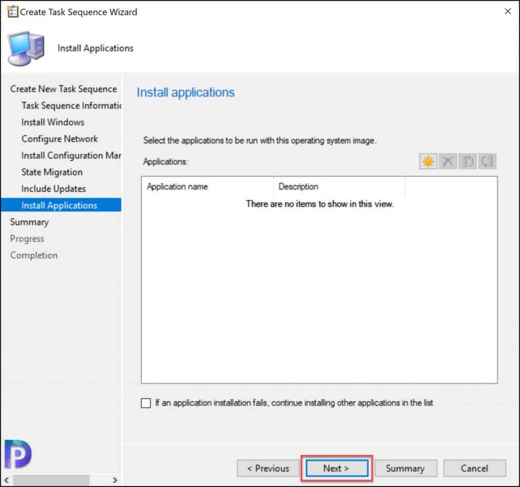 Create Task Sequence for Windows Server 2022