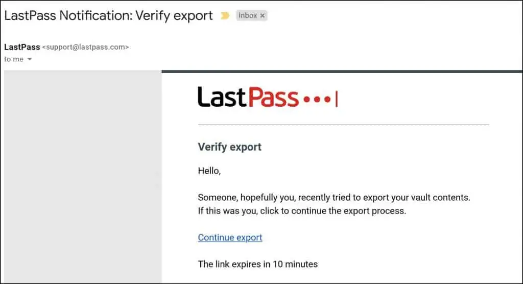 Migrating from LastPass to Bitwarden - Export Passwords