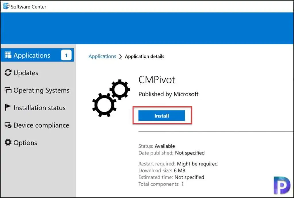 Test the CMPivot Application Installation on Windows 10
