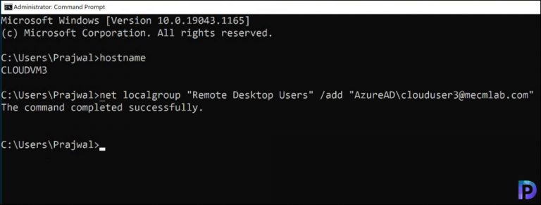 How to Add Azure AD user to Remote Desktop Users Group