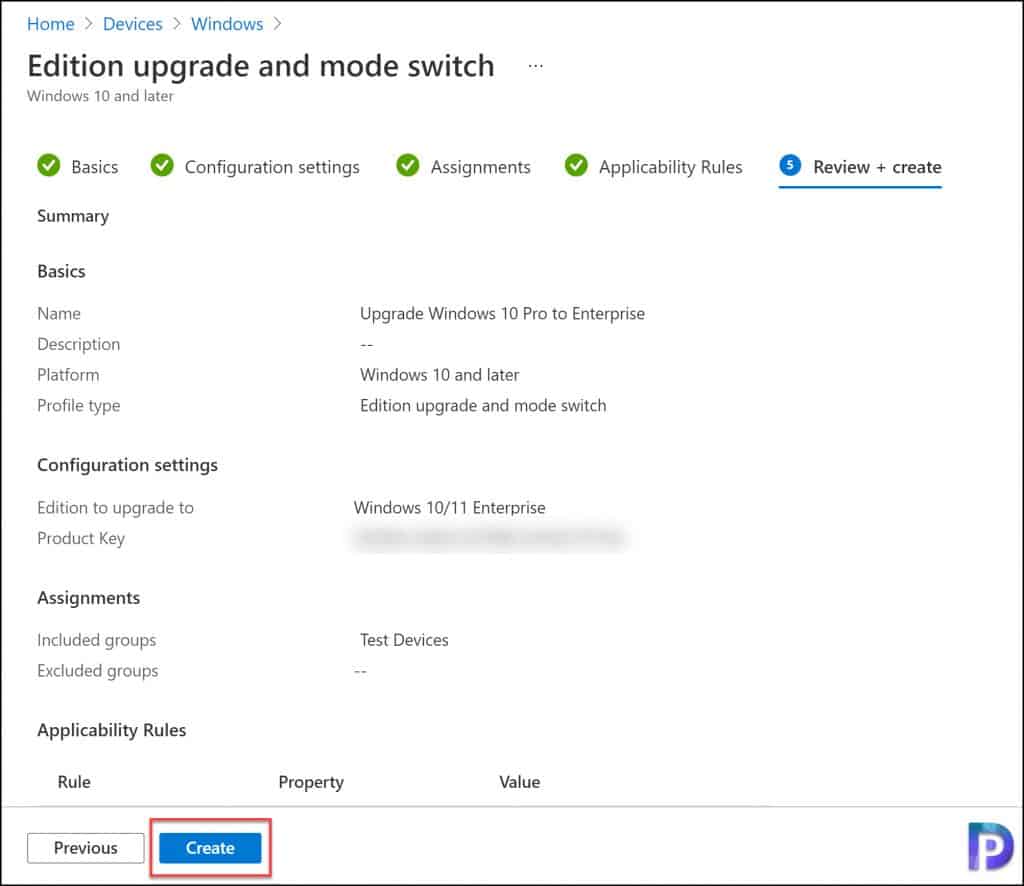 Intune Windows 10 Edition Upgrade