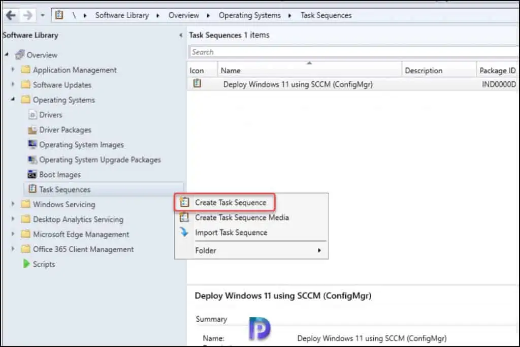 Create Windows 11 In-place upgrade SCCM Task Sequence