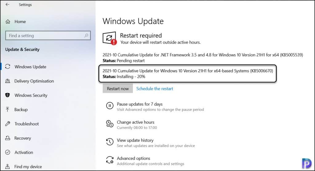 Manually Install Windows 10 21H2 using KB5003791
