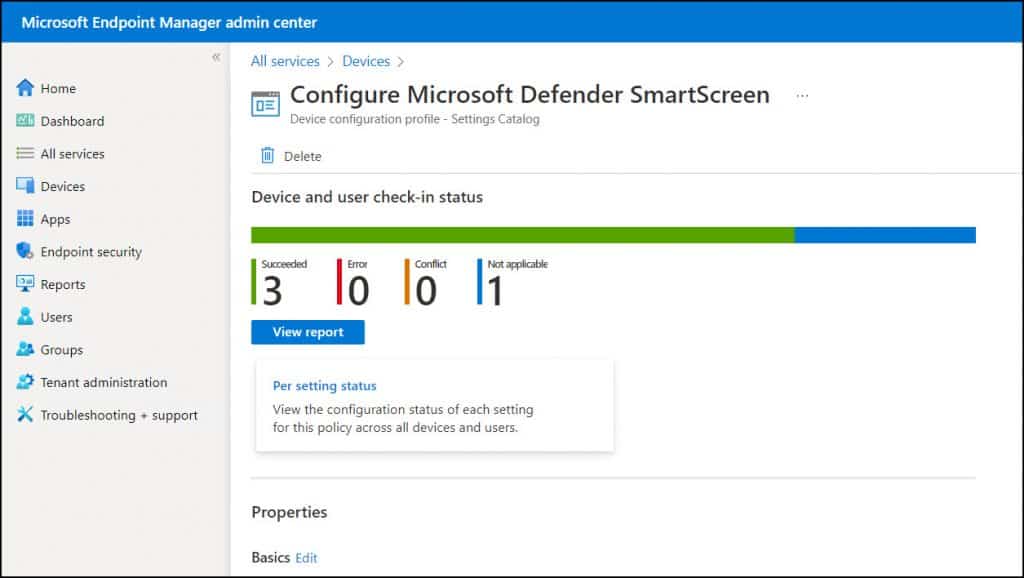 Monitor Intune Policy Assignment