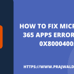 Fix Microsoft 365 Error Code 0x80004005
