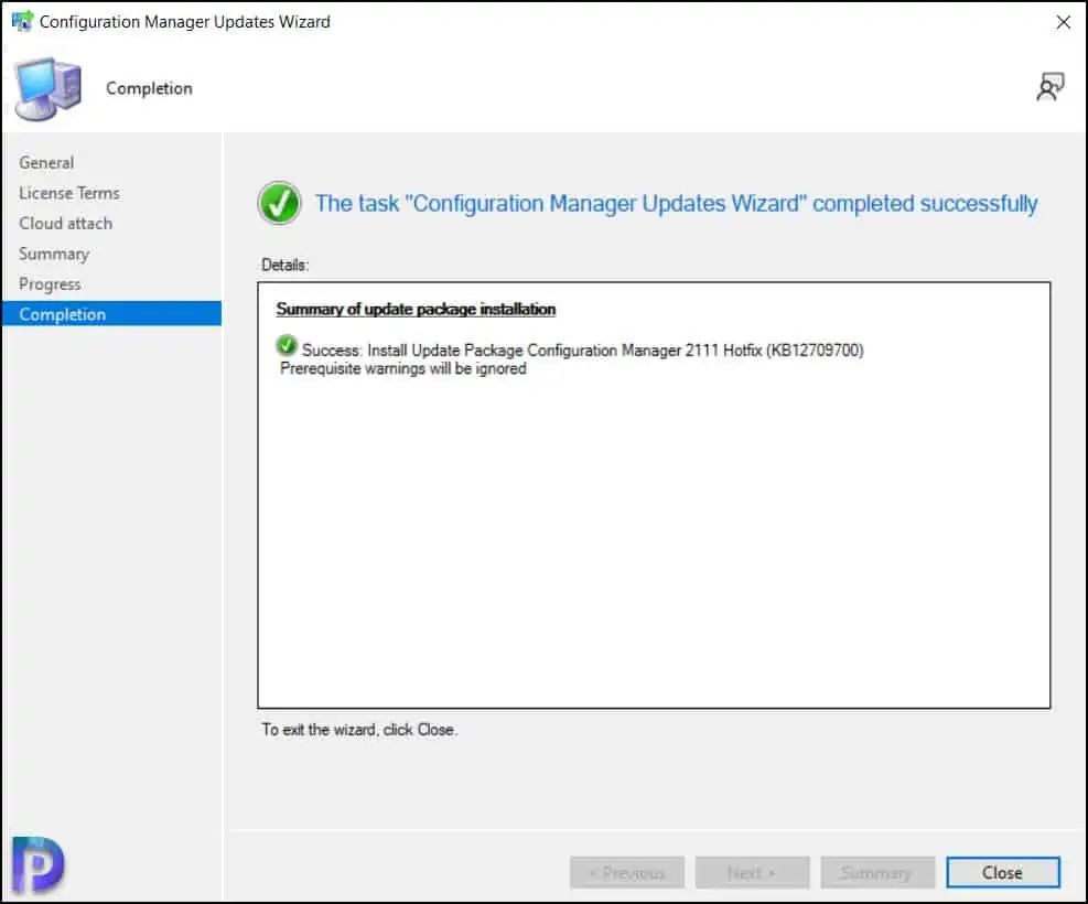 Install Configuration Manager 2111 Hotfix KB12709700