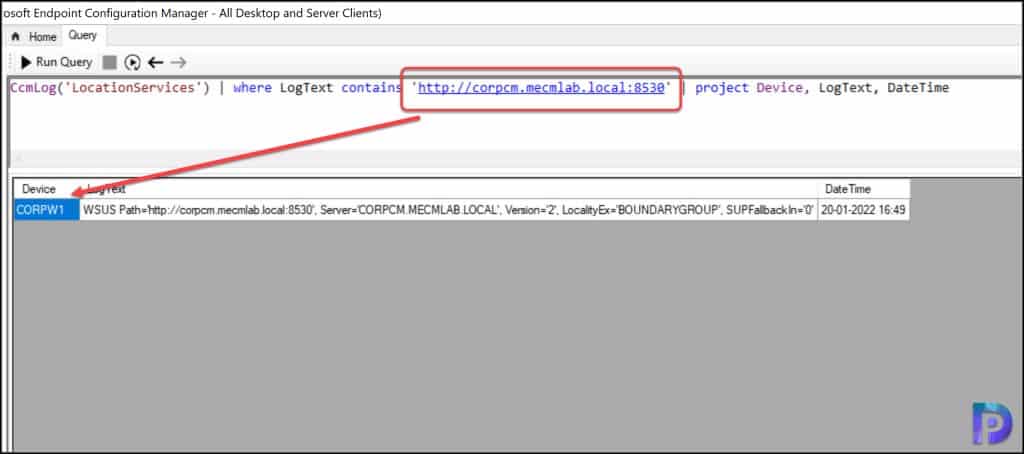 Use CMPivot Query to Find WSUS Server Details in SCCM
