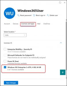 How to Assign Windows 365 License to Cloud PC User
